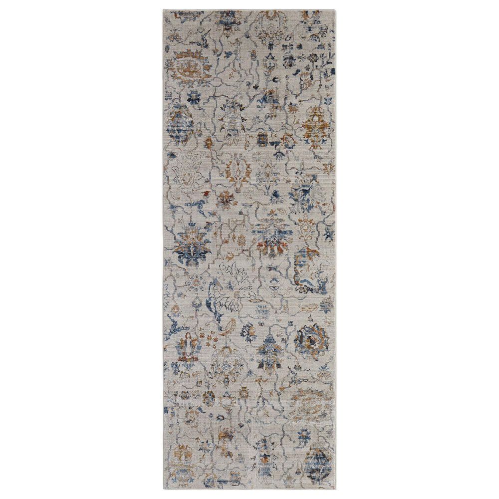Feizy Kaia 2"6" x 10" Ivory and Multicolor Runner, , large
