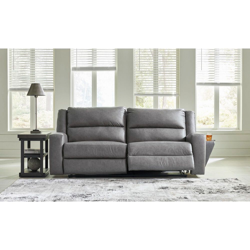 Ashley Brixworth 2-Seat Reclining Sofa in Slate, , large