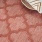 Nourison Easy Care 5" x 7" Coral and Orange Indoor/Outdoor Area Rug, , large