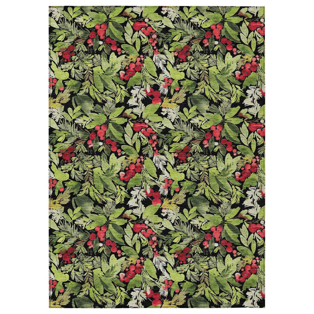 Dalyn Rug Company Wonderland WN24 3" x 5" Black Indoor/Outdoor Area Rug, , large