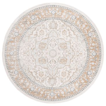 Safavieh Isabella ISA936A 6"7" Round Cream and Beige Area Rug, , large
