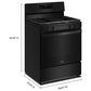 Whirlpool 5.1 Cu. Ft. Gas Range with Crispy Mode and Dishwasher Safe Grates in Black, , large