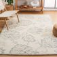 Safavieh Micro-Loop MLP477A 3" x 5" Ivory and Blue Area Rug, , large