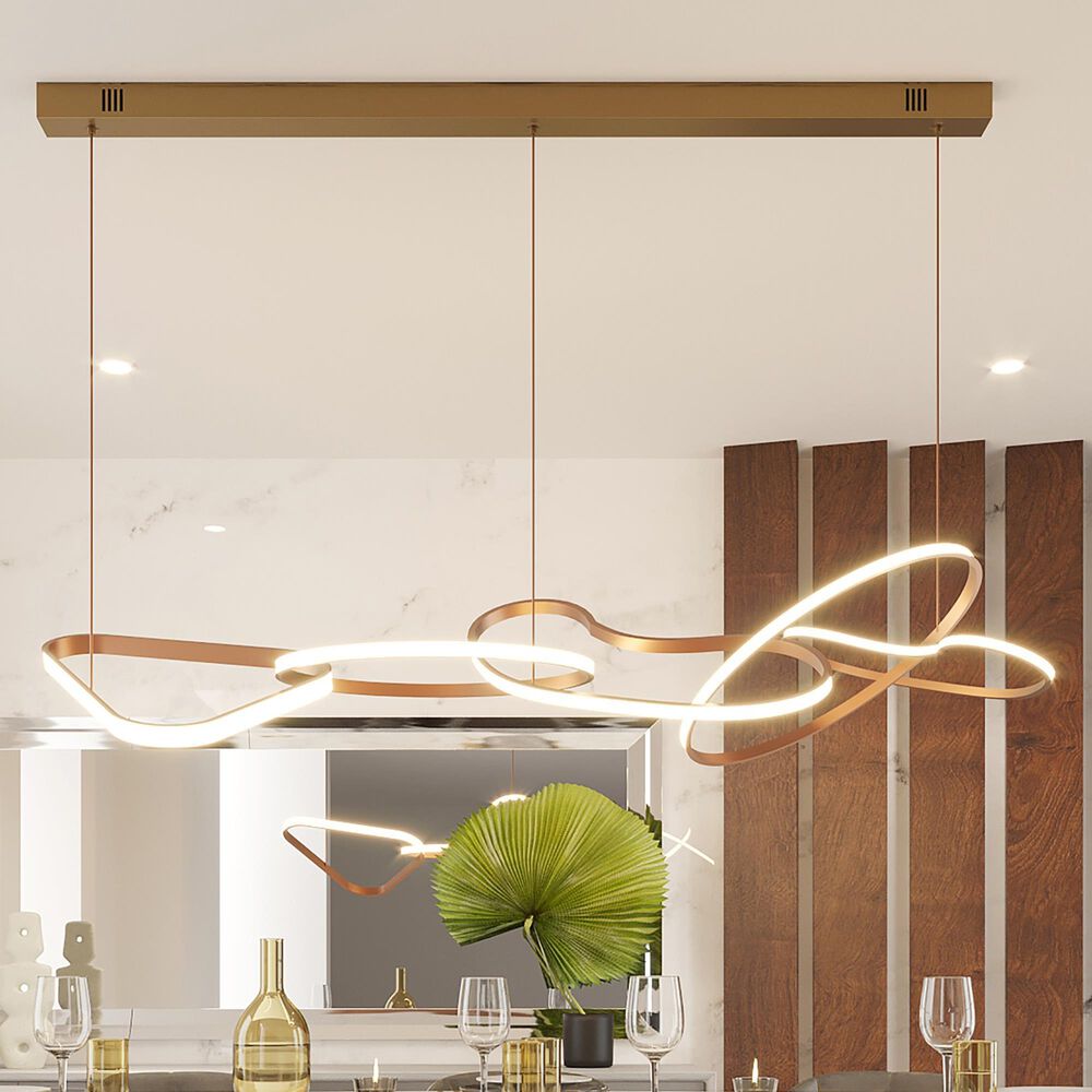 Maxim Lighting Unity 5-Light LED Pendant in Brushed Champagne, , large