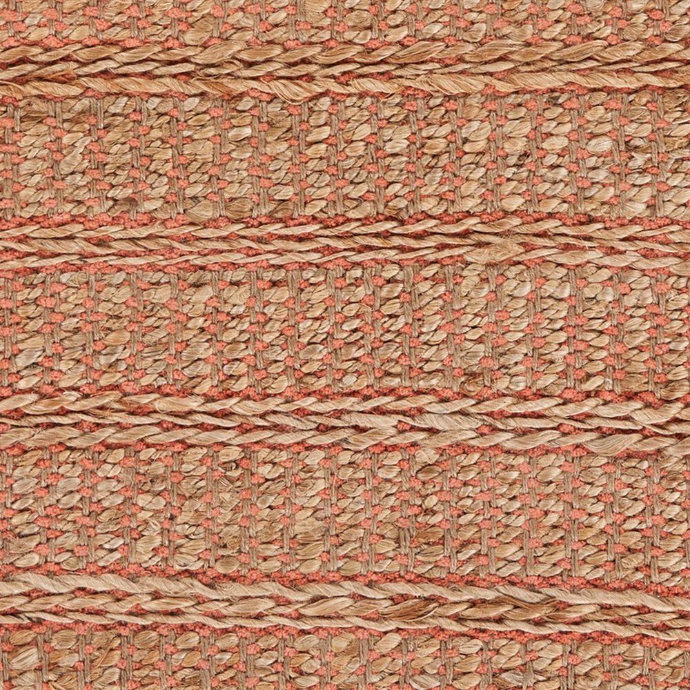 L&R Resources Natural Fiber Tan and Pink 9" x 12" Area Rug, , large
