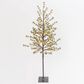 The Gerson Company 5" Tall Electric Icy Pine Tree in Green and Brown, , large