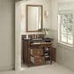 James Martin Vanities Lorelai 36" Single Vanity in Mid-Century Walnut with 3 cm Charcoal Soapstone Quartz Top, , large