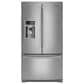 Maytag 4-Piece Kitchen Package with 36" French Door Refrigerator and Wall Oven Microwave in Stainless Steel, , large