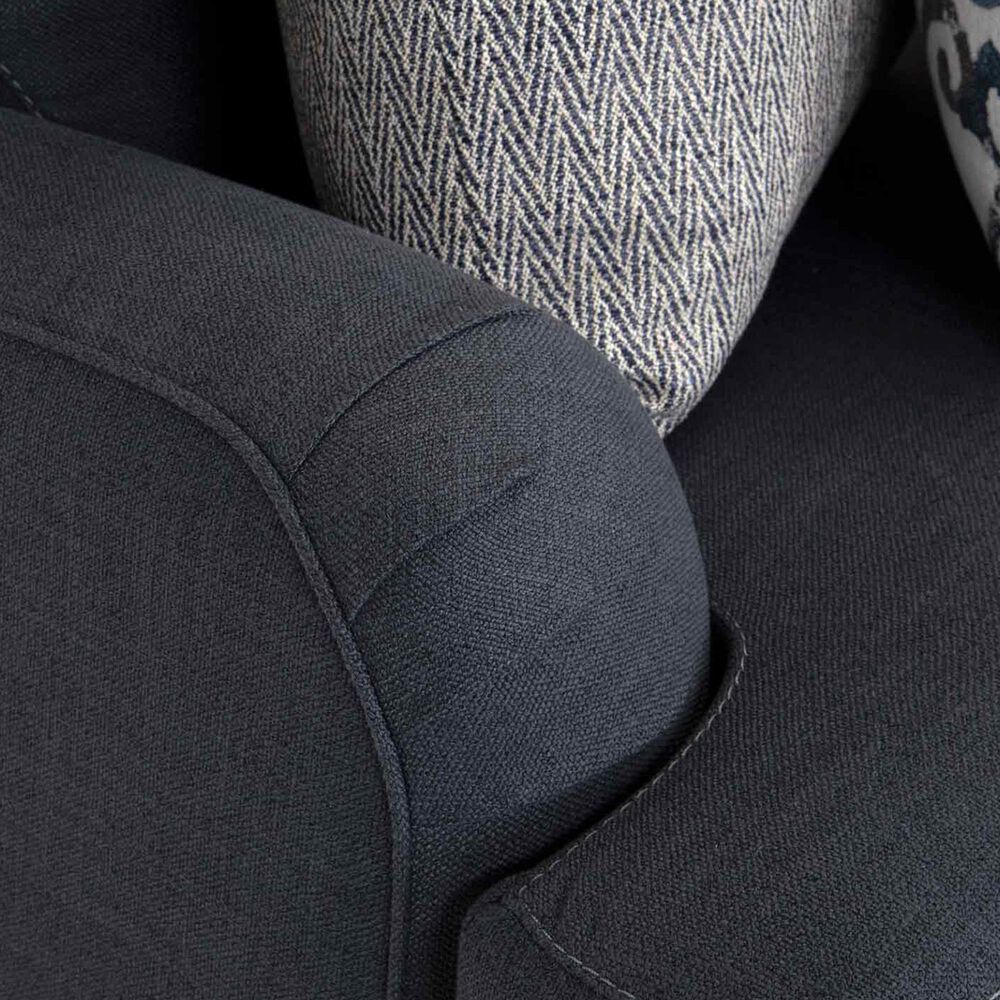 Moore Furniture Landry Stationary Sofa in Lillie Indigo, , large