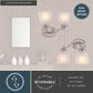 Vaxcel Bellwood 2-Light Bathroom Vanity with Frosted Glass Shades in Satin Nickel, , large