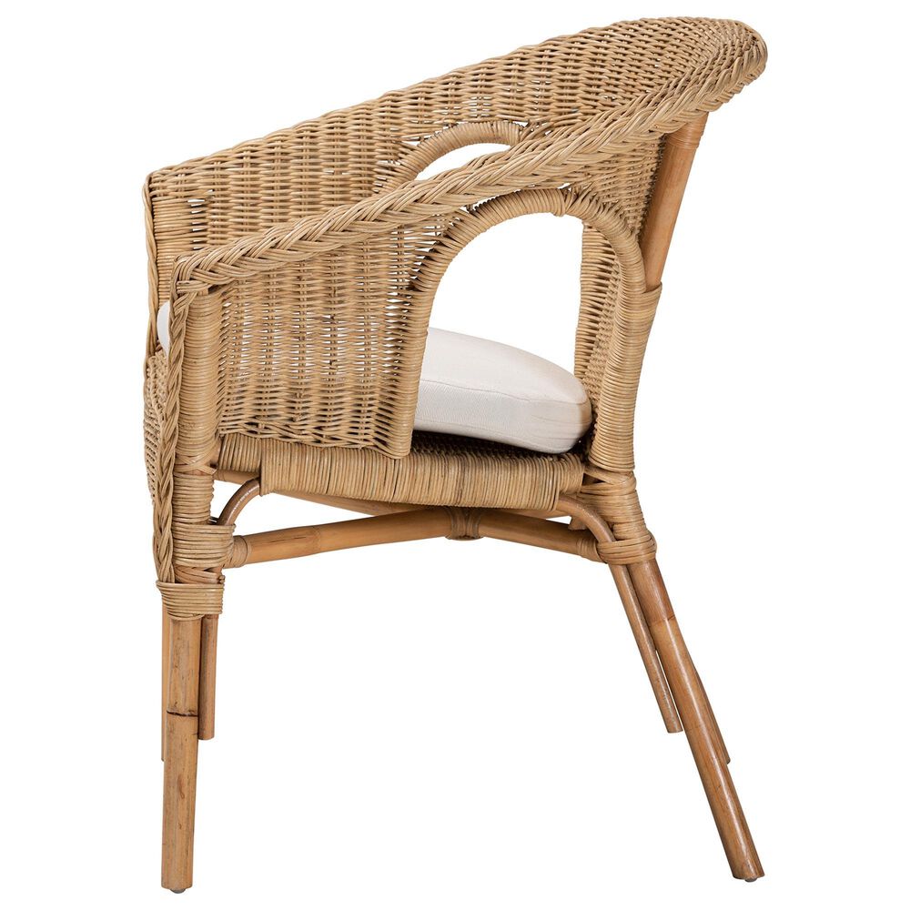 Baxton Studio Abbey Arm Chair in Natural Brown, , large