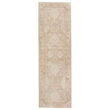 Jaipur Vienne Lourdes 2"6" x 8" Simply Brown Runner, , large