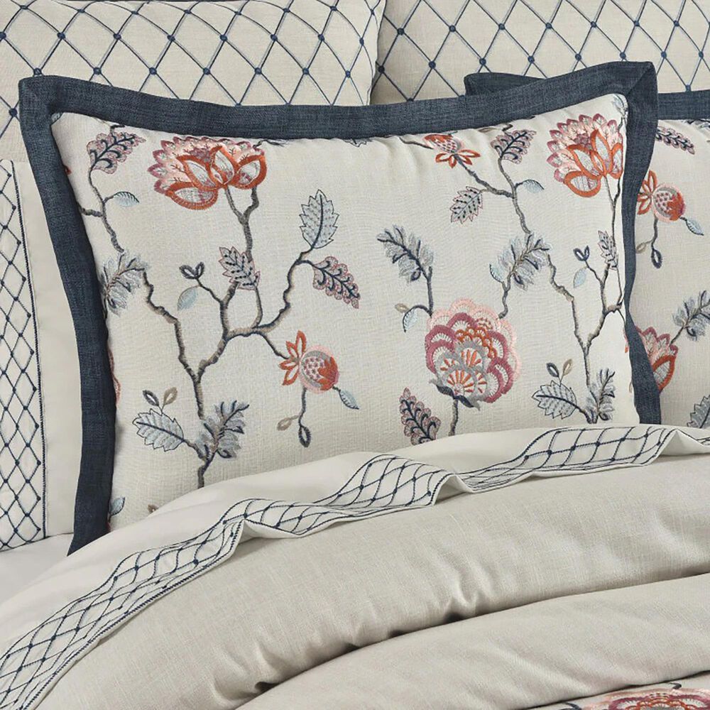 J. Queen New York Parkview 4-Piece King Comforter Set in Navy, , large