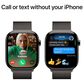 Apple Watch Series 10 GPS + Cellular 42mm Slate Titanium Case with Slate Milanese Loop, , large