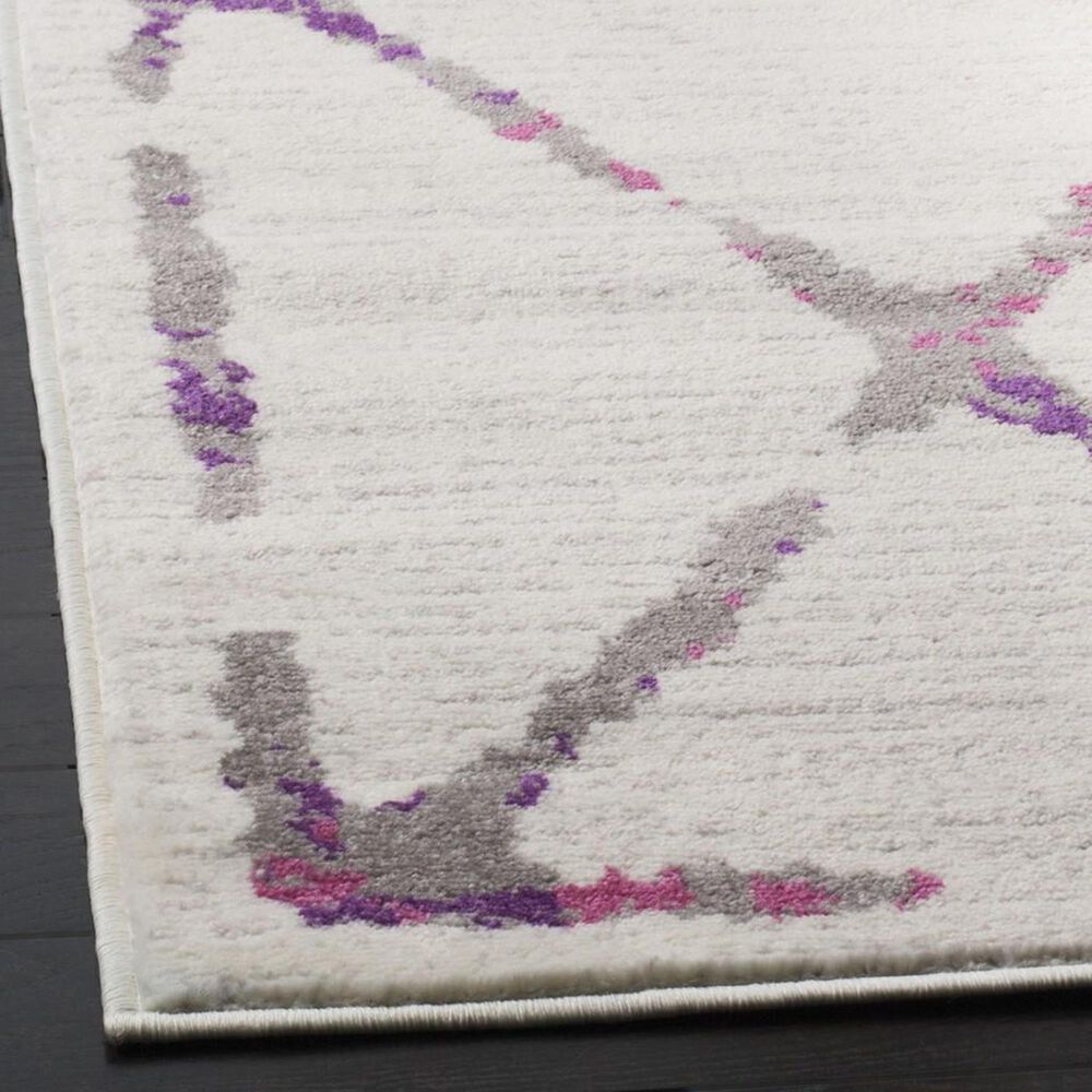 Safavieh Skyler SKY197F 5&#39;1&quot; x 7&#39;6&quot; Ivory and Pink Area Rug, , large