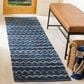 Safavieh Montauk 2"3" x 8" Turquoise, Navy Blue and Black Runner, , large
