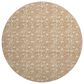 Dalyn Rug Company Soft Essentials Floral Copper 8" Round Indoor/Outdoor Area Rug, , large