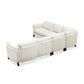 Hydeline Maui 4-Piece Leather Sectional in Natural, , large
