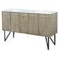 Lexora Home Lancy 60" Double Bathroom Vanity in Rustic Acacia with 2 cm White Quartz Top and Rectangular Sinks, , large