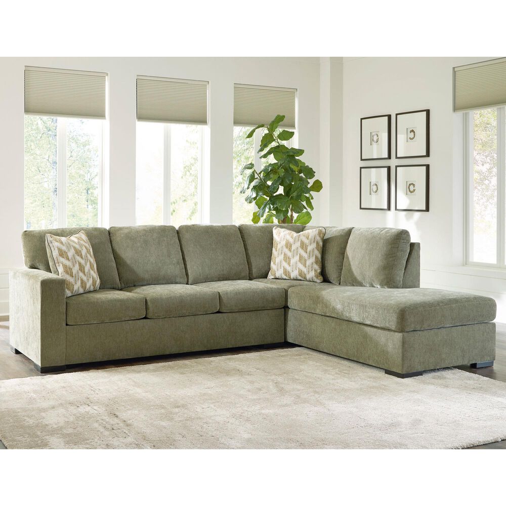 Ashley Bridgepoint 2-Piece Right Facing Sectional with Chaise in Moss, , large