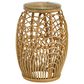 Pacific Landing Dahlia Round End Table in Natural Brown, , large