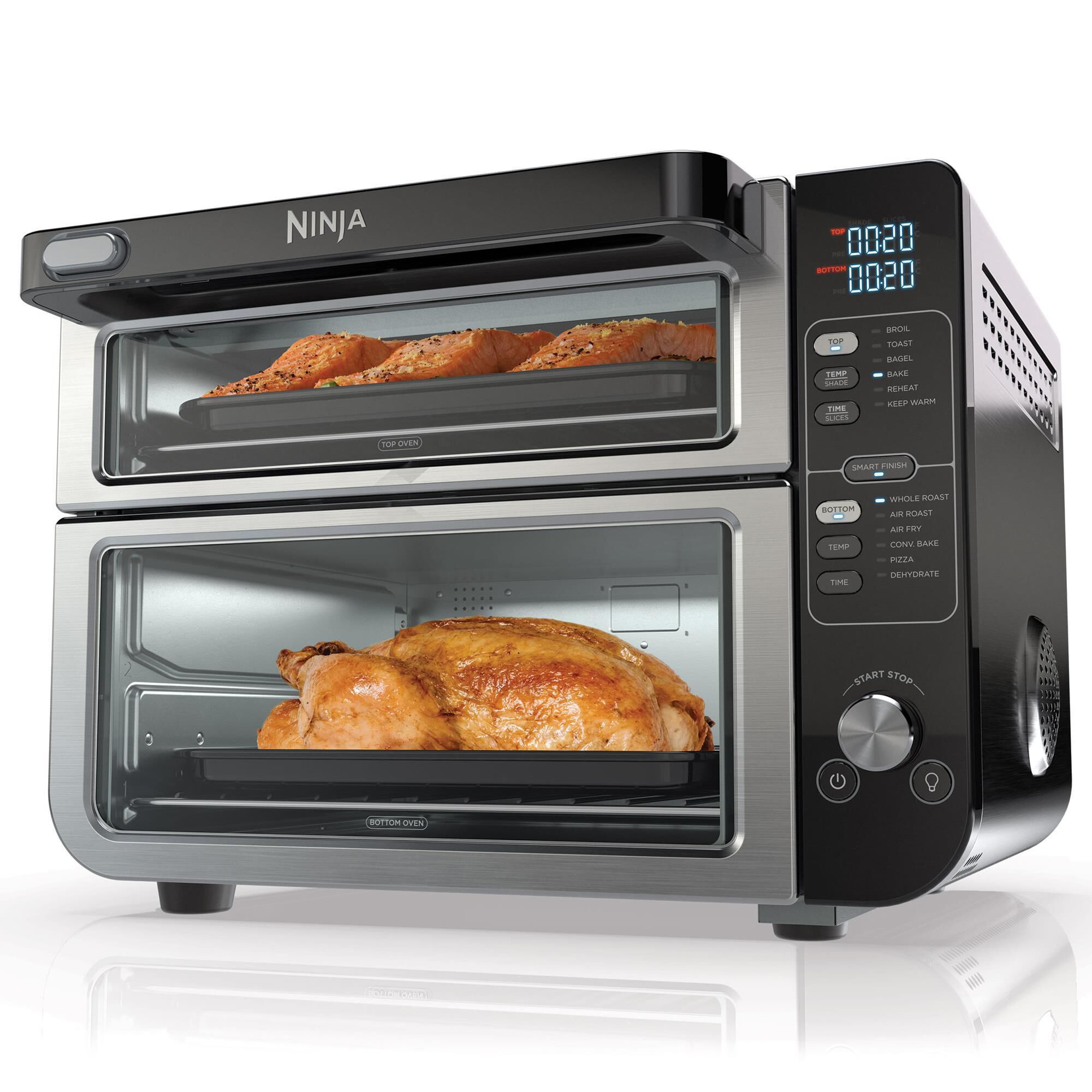 Ninja Foodi 12 In 1 Double Oven with FlexDoor in Black NFM