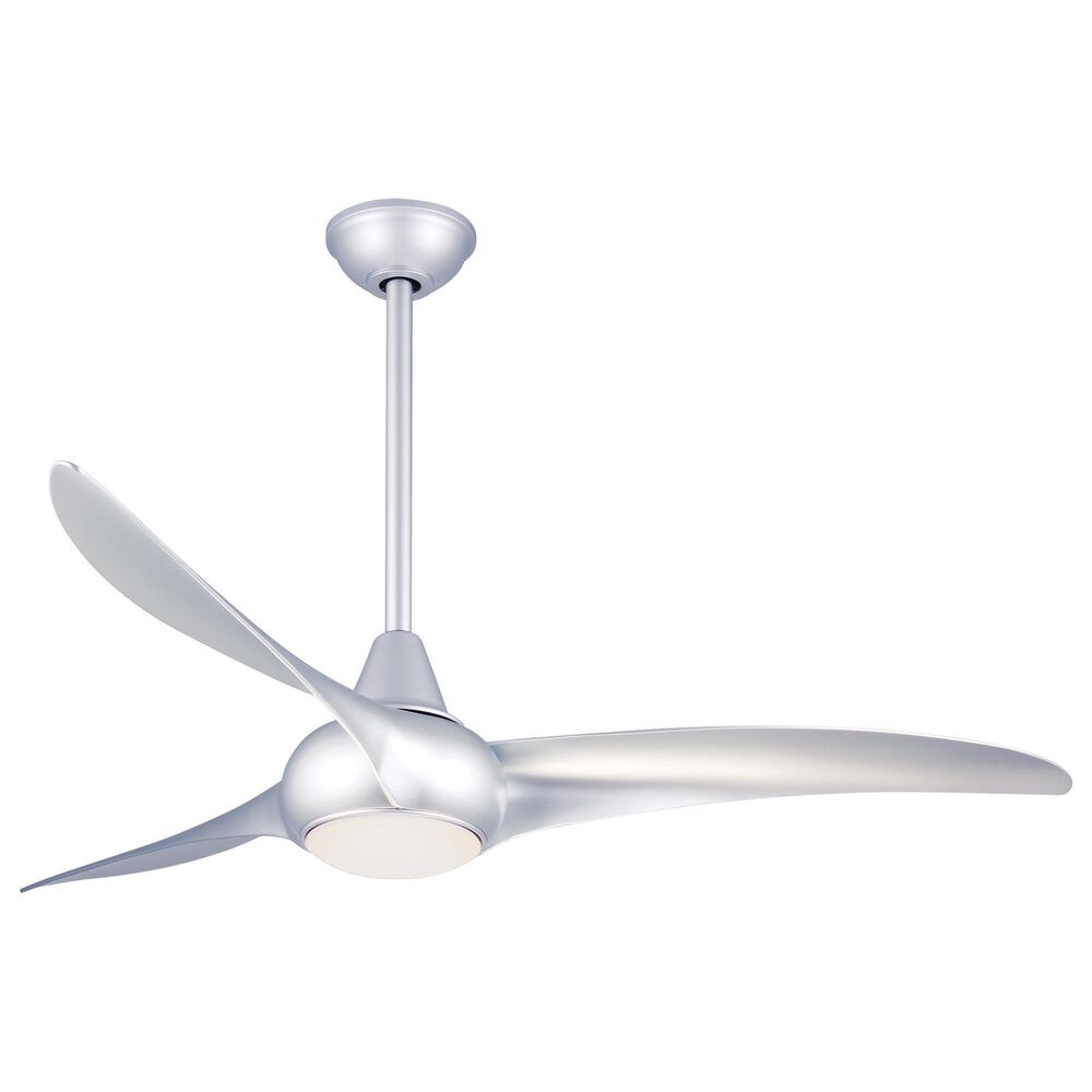 Minka-Aire Light Wave 52" Ceiling Fan with LED Light in Silver, , large