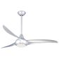 Minka-Aire Light Wave 52" Ceiling Fan with LED Light in Silver, , large