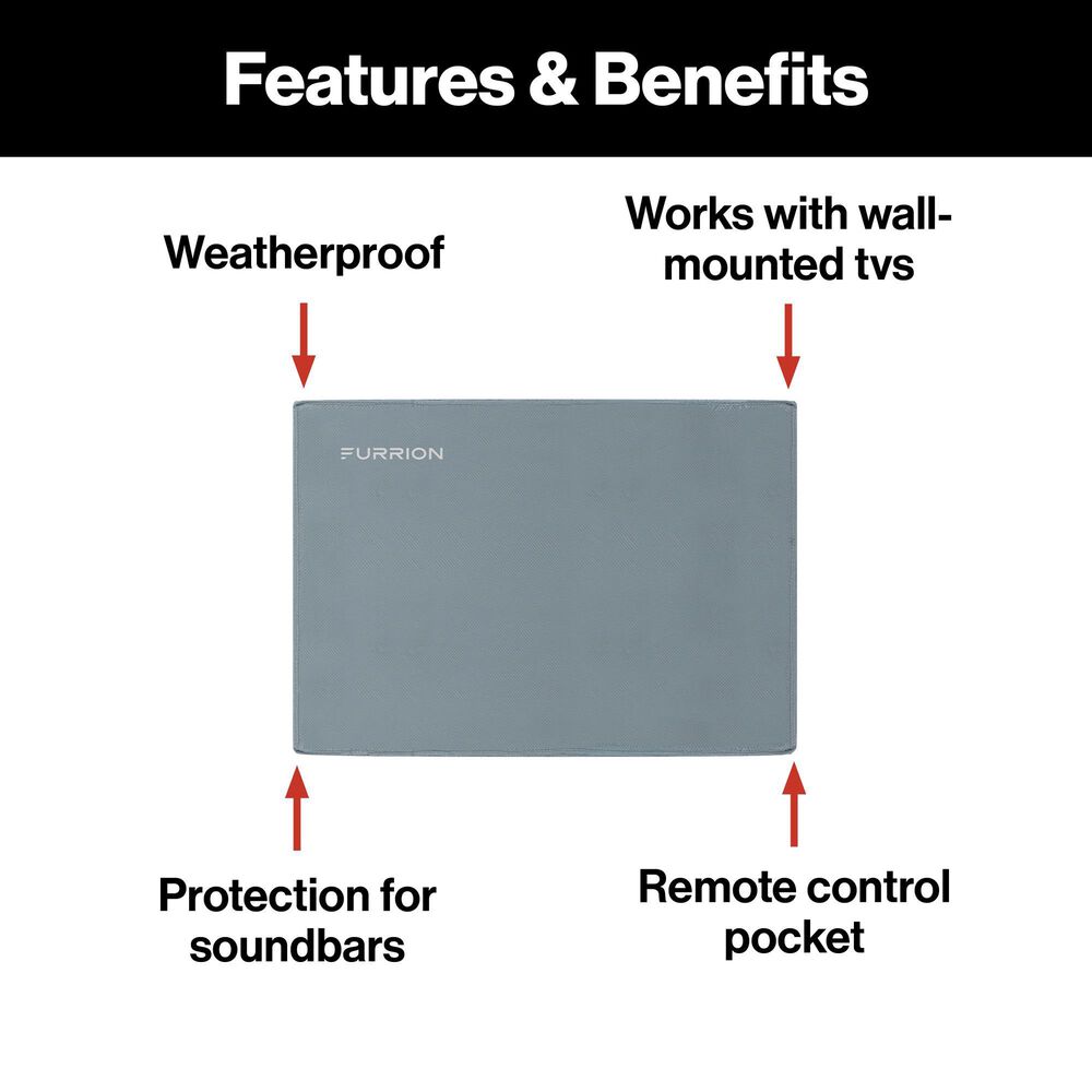 Furrion Aurora 43" Class Partial Sun 4K LED UHD - Outdoor Smart TV with Weather Resistant Cover in Black, , large