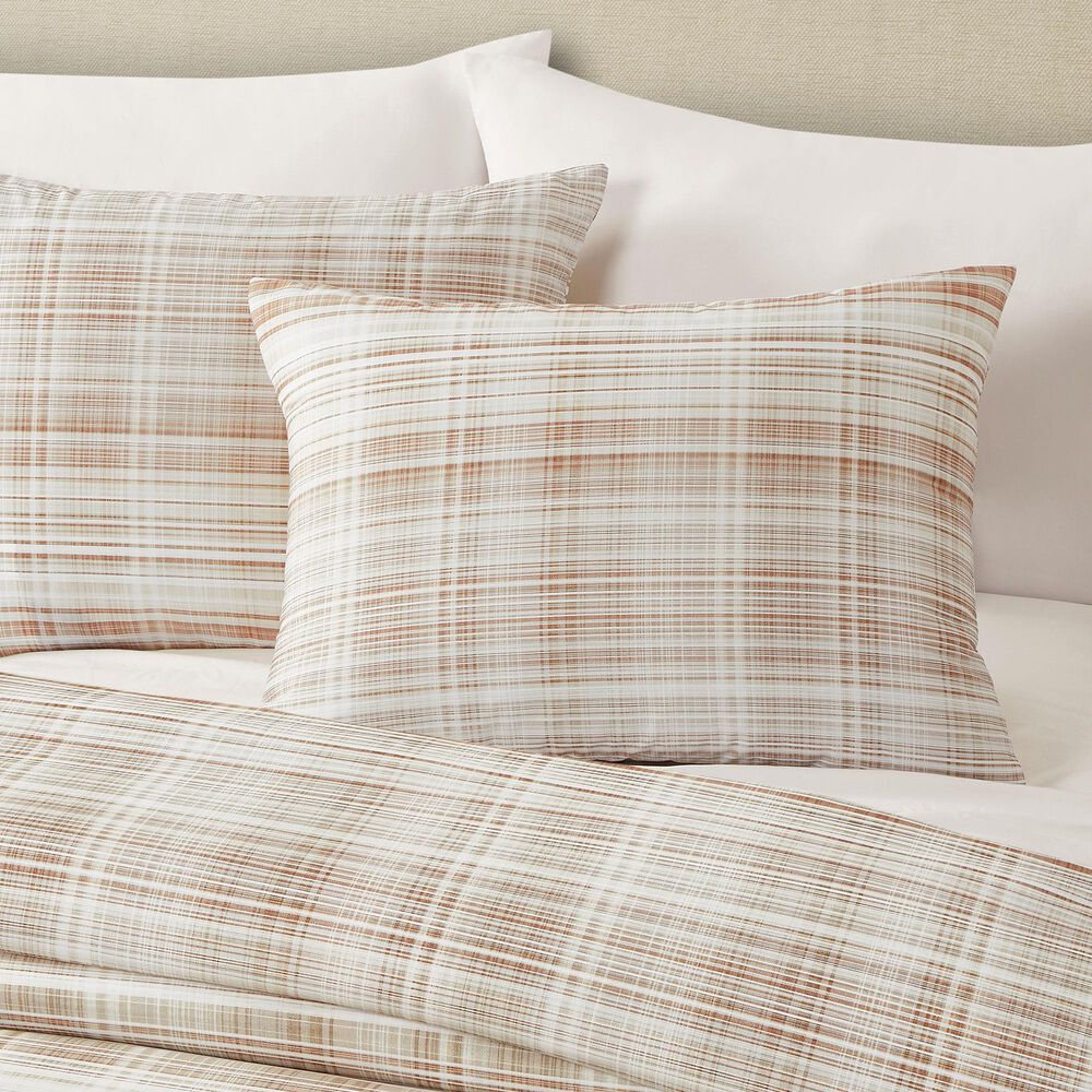 J. Queen New York Pascal 3-Piece King/California King Duvet Cover Set in Cinnamon, , large