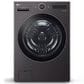 LG 5 Cu. Ft. Front Load Washer and 7.4 Cu. Ft. Smart Front Load Electric Dryer Laundry Pair in Black Steel, , large