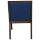 Regency Global Sourcing Regent WallGuard Guest and Reception Side Chair with Navy Blue Cushion in Neo Walnut, , large