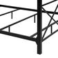 Furniture of America Rosadale Full X-Cross Canopy Bed in Black, , large