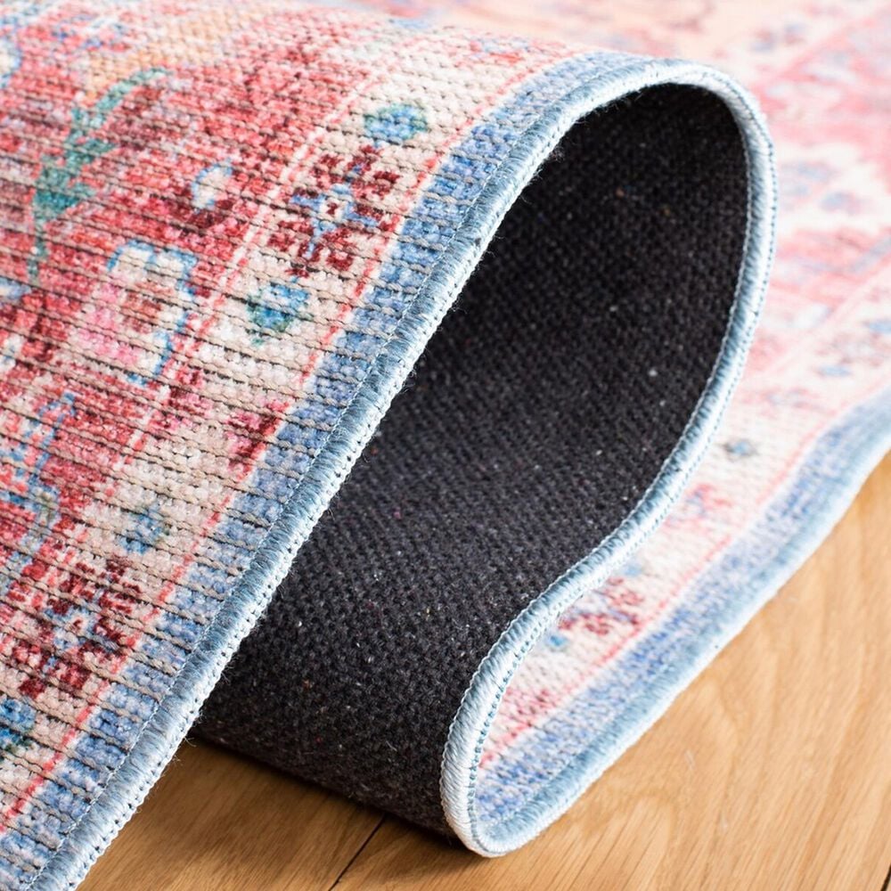 Safavieh Serapi Bohemian 6&#39;7&quot; Square Blue and Rust Area Rug, , large