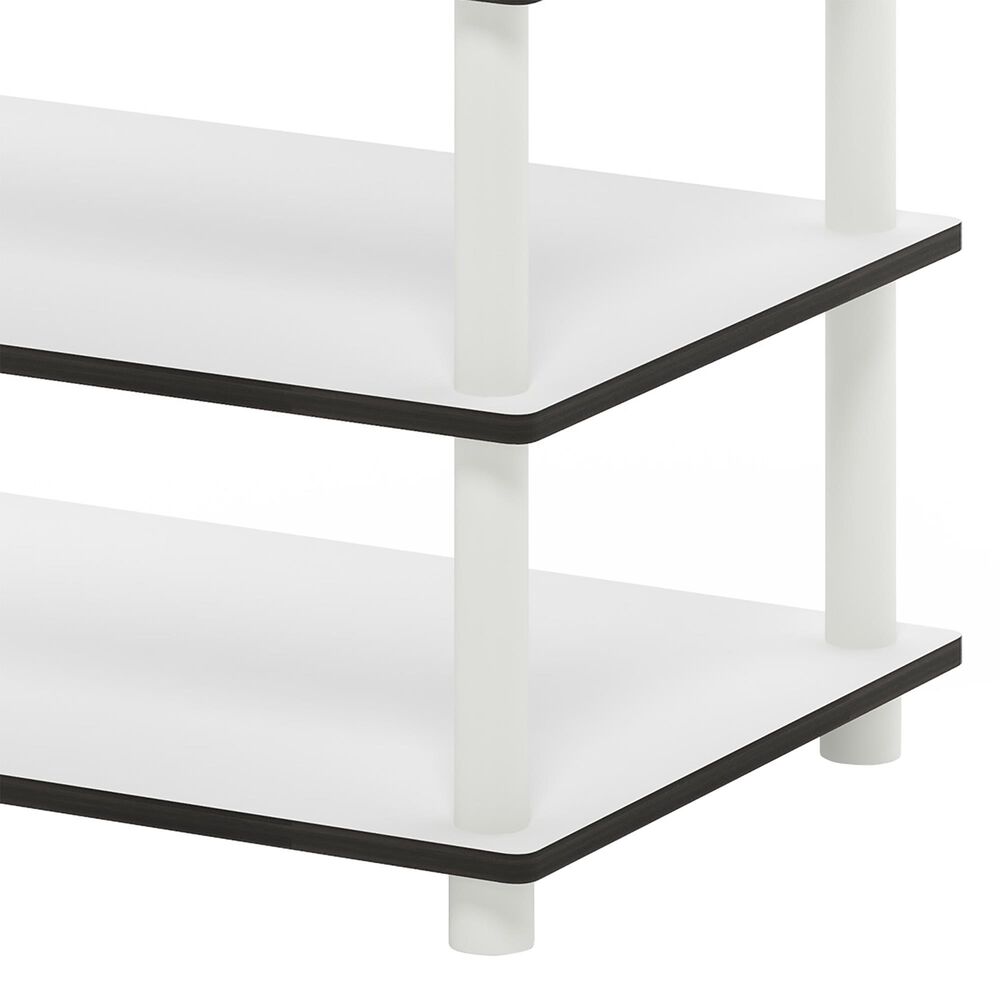 HOMLUX 3-Tier Turn-N-Tube Coffee Table in White, , large