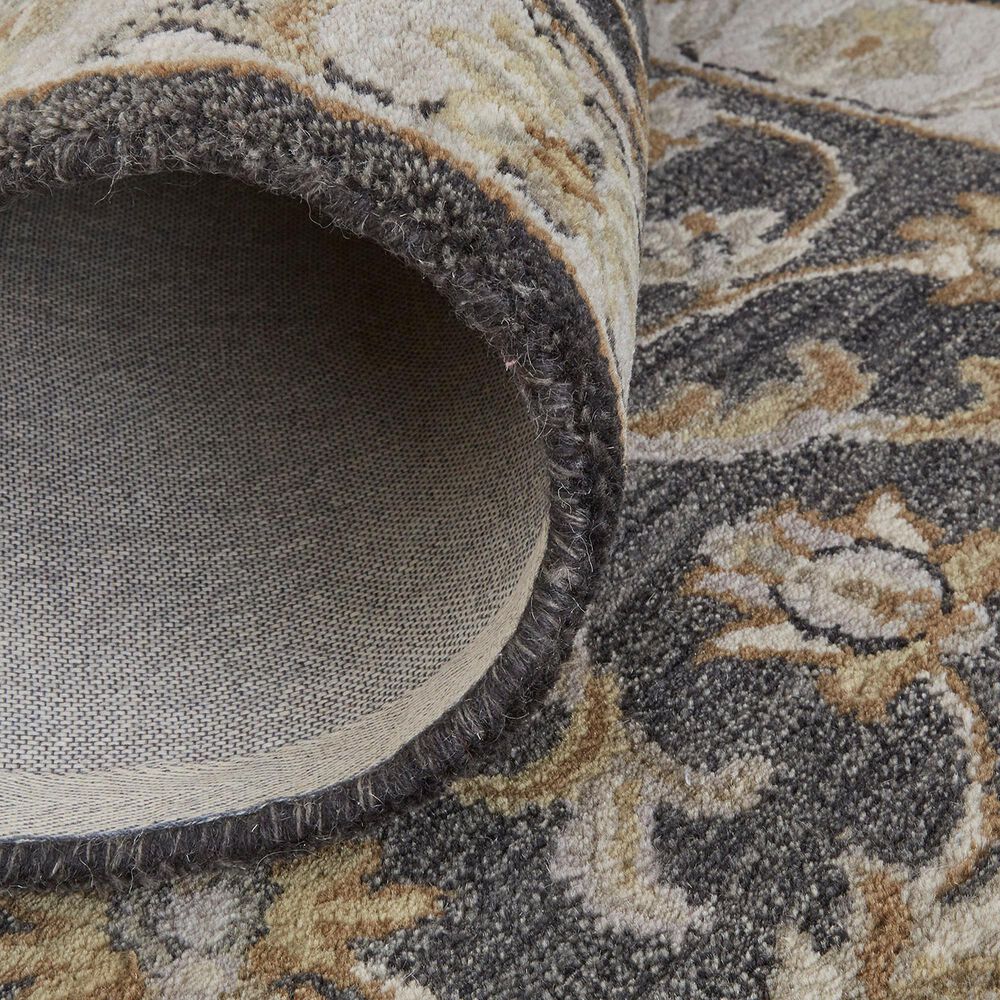 Feizy Eaton 8&#39; x 11&#39; Charcoal Area Rug, , large