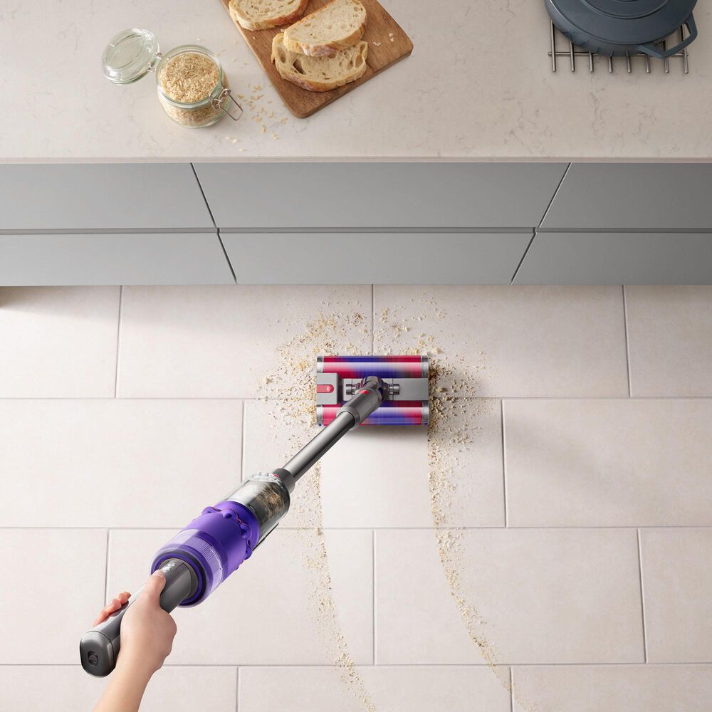 relaxed Dad I'm proud Dyson Omni-Glide Cordless Vacuum Cleaner in Purple/Nickel | Nebraska  Furniture Mart