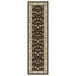 Safavieh Lyndhurst LNH316 2"3" x 6" Black and Ivory Runner, , large
