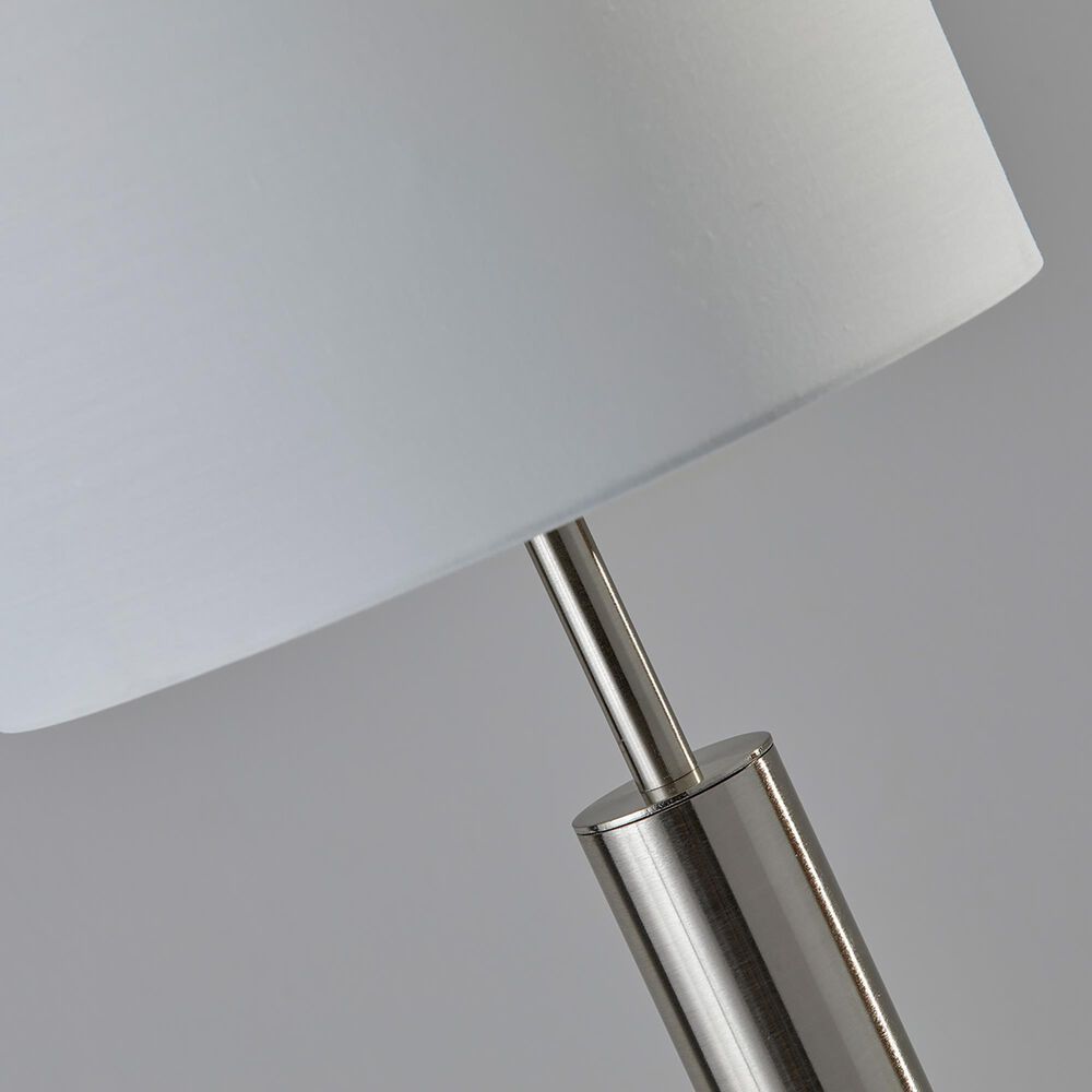 Adesso Hollywood Floor Lamp in Brushed Steel, , large