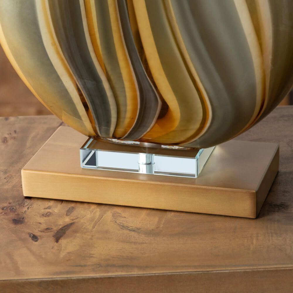Crestview Collection Chandon Table Lamp in Gold, Blue, Green and Brown, , large