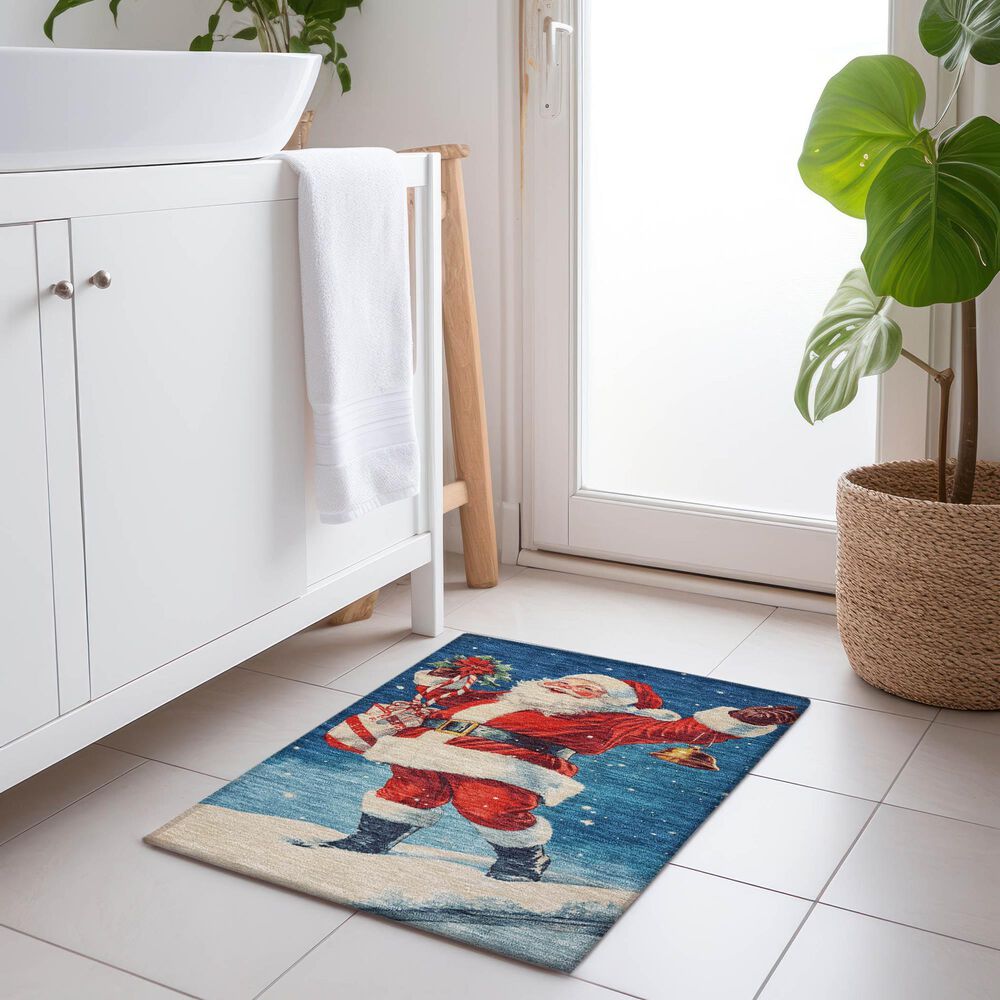 Dalyn Rug Company Wonderland WN15 2&#39;6&quot; x 3&#39;10&quot; Blue Indoor/Outdoor Area Rug, , large
