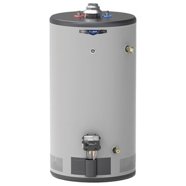 GE Appliances RealMAX Premium 50-Gallon Short Natural Gas Atmospheric Water Heater in Gray, , large