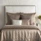 Ann Gish Hammered Channel King Quilted Coverlet in Taupe, , large