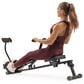 Sunny Health & Fitness Smart Adjustable Rower in Black, , large