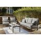 Signature Design by Ashley Visola Stationary Sofa with Cushion in Gray, , large
