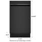 GE Profile 18" Built-In Dishwasher Energy Star in Black, , large