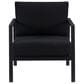 Linon Home Decor Holland Patio Armchair in Black, , large