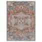 Feizy Kaia 3" x 5" Red and Blue Area Rug, , large