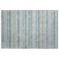 Dalyn Rug Company Soft Essentials Striped Teal 1"8" x 2"6" Indoor/Outdoor Area Rug, , large