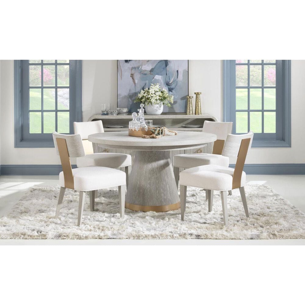 Legacy Classic Furn Direct Shp Miramar Upholstered Side Chair in Oyster and Brass, , large